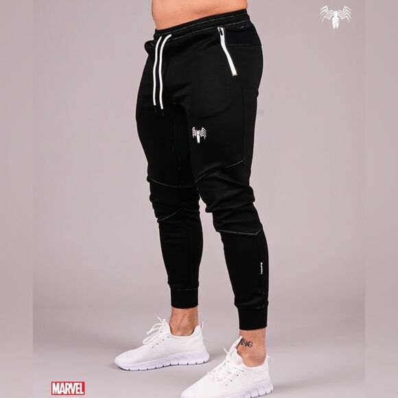 MARVEL VENOM Performance Joggers black size XL nwt - Picture 2 of 8